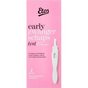 Etos vroege zwangerschapstest - 5 dagen vroeger - 2 stuks