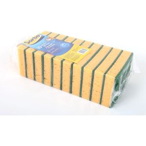 Sorbo Schuursponsen XL - Set van 10 - Extra Groot - Sterk Schuurvlak