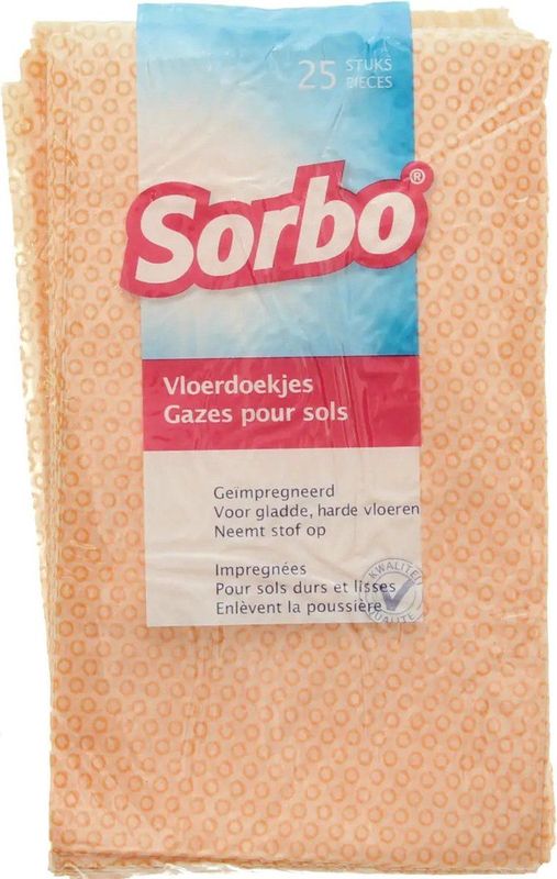 Sorbo Vloerdoekjes - alle harde vloeren - 24 x 40 cm