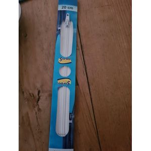 Sorbo Rits 20cm Wit Nylon