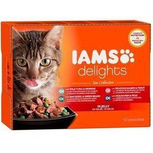 IAMS Advanced Nutrition Adult Sea Mix - Sparpaket: in Gelee (48 x 85 g)