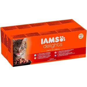 IAMS Advanced Nutrition Adult Land & Sea Mix - Sparpaket: in Gelee (96 x 85 g)