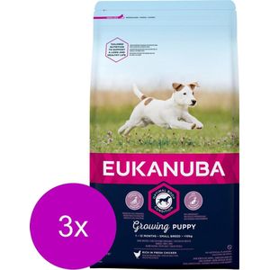 Eukanuba Growing Puppy Small Breed Kip Hondenvoer 3 x 3 kg