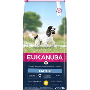 Eukanuba Dog Mature & Senior - Medium Breed - Kip - Hondenvoer - 12 kg