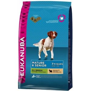 Eukanuba - Honden Droogvoer - Hond - Euk Dog Senior Sm&med Lamb&rice 12kg - 1st