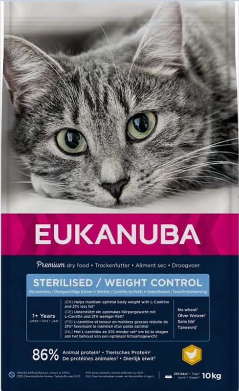 Eukanuba Sterilised/Weight Control 1+ Adult 10kg
