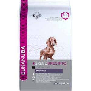 Eukanuba Dachshund/Teckel - Breed Specific - Kip - Hondenvoer - 2.5 kg