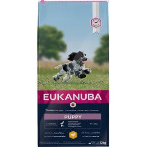 Eukanuba Growing Puppy Medium Breed Kip Hondenvoer 12 kg