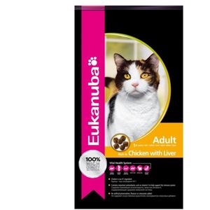 4x Eukanuba Kat Adult Top Condition 1+ Kip - Lever 2 kg