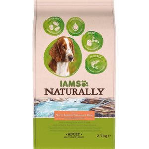 Iams Naturally Dog Adult Zalm&Rijst 2.7 kg
