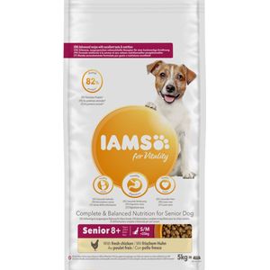 IAMS Advanced Nutrition Senior Small & Medium Dog 8+ mit Huhn - 5 kg