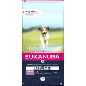 Eukanuba Pup & Junior Small Medium Grain Free Zeevis - Puppy-Hondenvoer - 12 kg