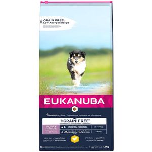 Eukanuba Pup & Junior Large Grain Free Kip - Puppy-Hondenvoer - 12 kg