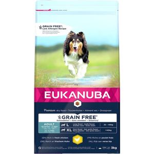 Eukanuba - Hond - Euk Dog Grainfree Chicken Adult L/xl Breed 3kg