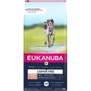 Eukanuba - Hond - Euk Dog Grainfree Ocean Fish Senior L/xl 12kg