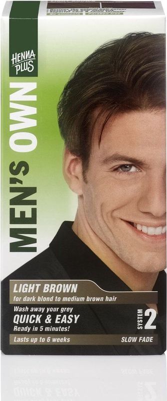 Hennaplus - Men’s Own - Haarkleuring - Donkerbruin - Ammonia Vrij