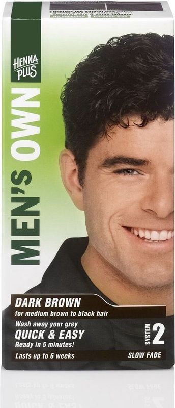 Hennaplus - Men’s Own - Haarkleuring - Donkerbruin - Ammonia Vrij