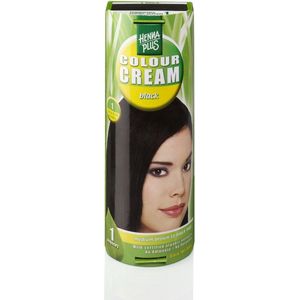 Hennaplus Colour Cream 1 Black - Haarverf