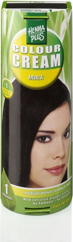 Hennaplus Colour Cream 1 Black Haarverf