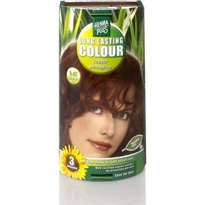Hennaplus - Long Lasting Colour - 6.45 Copper Mahogany - Haarkleuring