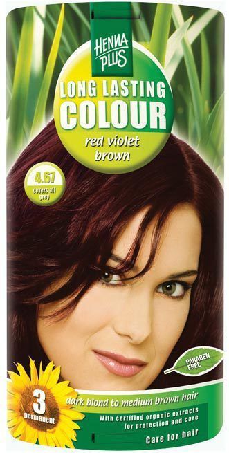 Hennaplus - Long Lasting Colour - Haarkleuring - Rood Violet Bruin