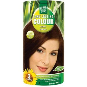 Hennaplus - Long Lasting Colour - Haarkleuring - 4.45 Warm Brown