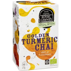 Royal Green - Golden Turmeric Chai - 16 zakjes