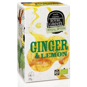 Royal Green - Ginger & Lemon - 16 zakjes