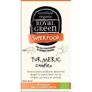 Royal Green Turmeric complex bio 60 Vegetarische capsules