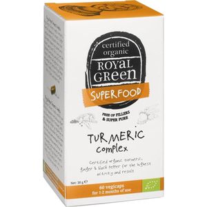 Royal Green Turmeric complex bio 60 Vegetarische capsules