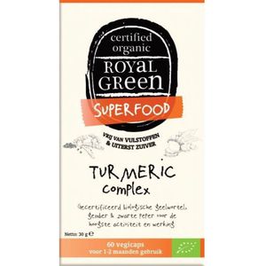 Royal Green Turmeric complex bio 60 Vegetarische capsules