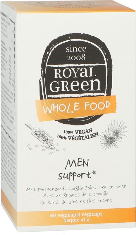 Royal Green - Men Support Bio - 60 Capsules - Met Pompoenzaad en Zink