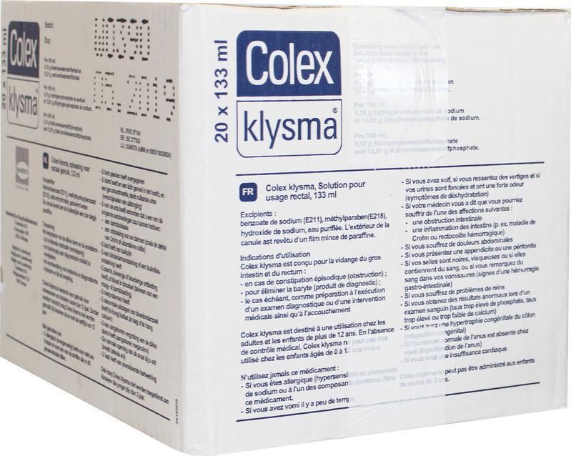 Colex - Klysma - 20 stuks - Laxeermiddelen