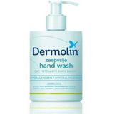 Dermolin - Handwash - Zonder Parfum - 500ml - Vrij van Zeep en Kleurstoffen