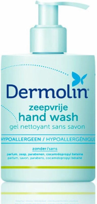Dermolin - Handwash - Zonder Parfum - 500ml - Vrij van Zeep en Kleurstoffen