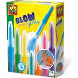 SES - Blow Airbrush Pens - 7 Stuks - Blaasstift - Blaaspen - Goed Uitwasbaar