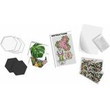 SES Creative 06021 Beedz Art-Hex Botanische tegels in verschillende kleuren