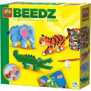 SES Beedz - strijkkralen - safari dieren - 3D dieren maken - safari thema - 2000 strijkkralen - PVC vrij