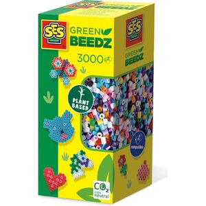 SES Creative - Green Beedz-mix van 3000 strijkkralen, 06404, meerkleurig, één maat