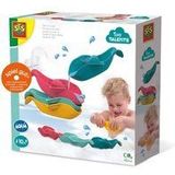 SES Tiny Talents - Montessori Badspeelgoed - Vissen op een rij - 4 stuks - veel speelmogelijkheden