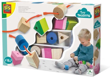 SES Creative - Tiny Talents - Sensory Kralen Rijgen - Sensorisch Speelgoed - Montessori