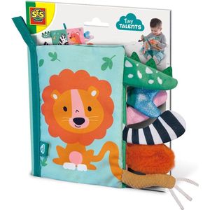 SES - Tiny Talents - Sensory Soft Dierenstaarten Boek