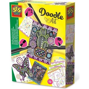 SES - Doodle inkleurkaarten