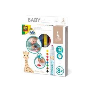 SES - Sophie la Girafe - Babymarkers - stiften - veilige dop - makkelijk uitwasbaar