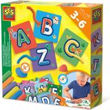 SES Creative 14641 - Ik leer het alfabet kneden - Verschillende kleuren