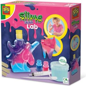 SES - Slime Kleuren Lab - Unicorn - Meng Je Eigen Kleuren Slijm - Goed Uitwasbaar - STEM-set