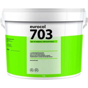 Eurocol 703 Lijm en Voegepoxy 5kg Zilvergrijs