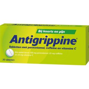 Antigrippine paracetamol 250 mg 20 tabletten
