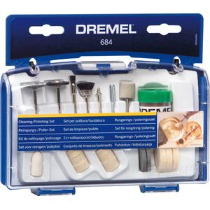 Dremel - 684 Accessoireset - Reinigen - Polijsten - Inclusief Diverse Borstels