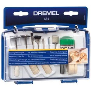 Dremel - 684 Accessoireset - Reinigen - Polijsten - Inclusief Diverse Borstels